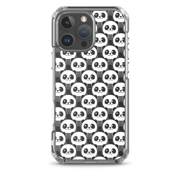 Cute Panda Bears iPhone Clear Case