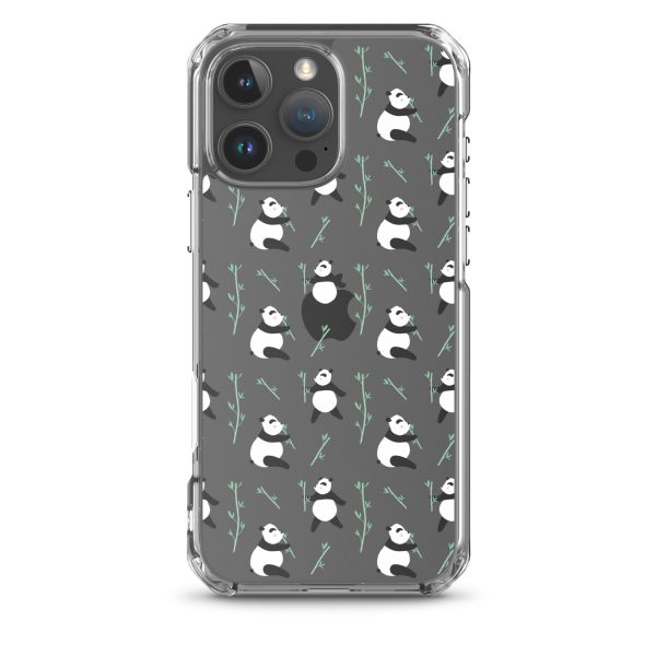Cute Panda iPhone Clear Case
