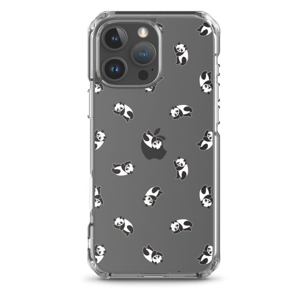 Cute Pandas iPhone Clear Case