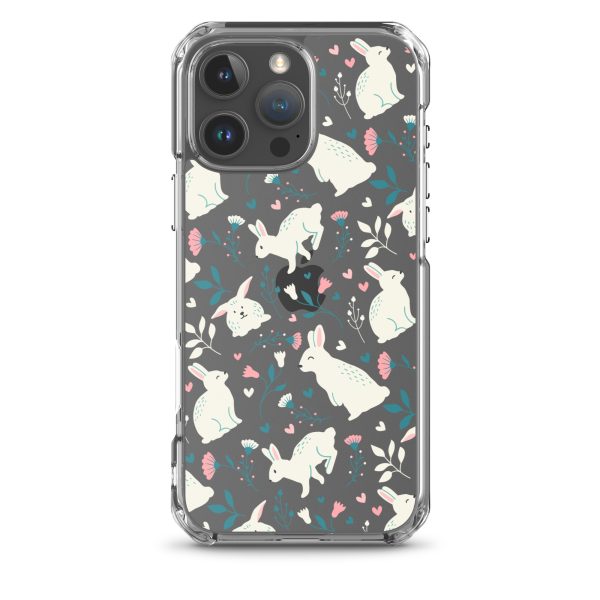 Easter Cute Rabbits iPhone Clear Case