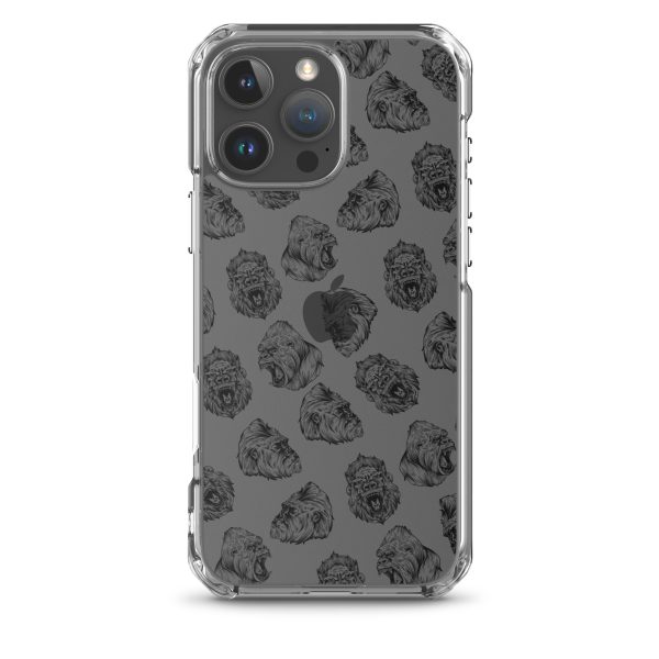 Illustrated Gorilla Seamless iPhone Clear Case