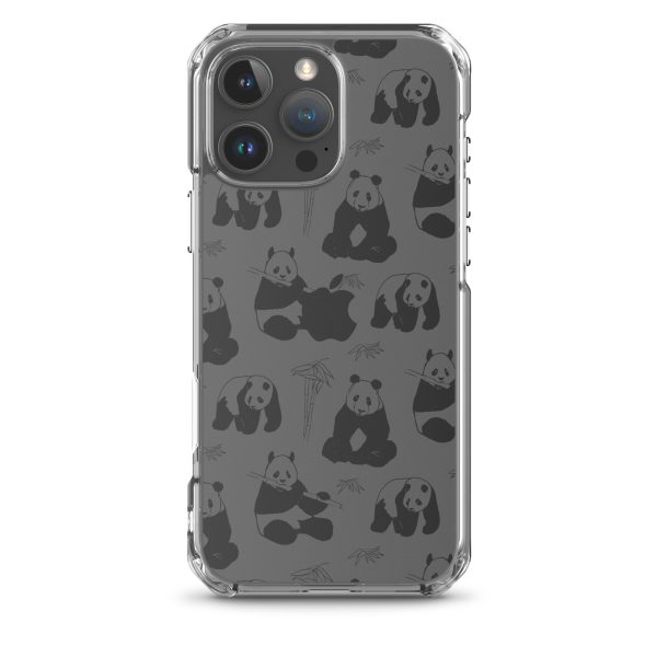 Panda Bears Bamboo iPhone Clear Case