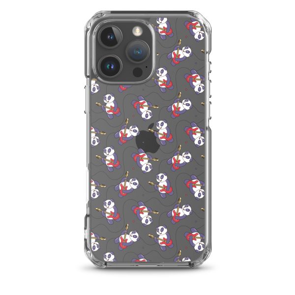 Panda Guitarist iPhone Clear Case