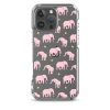 Seamless Elephant Silhouette iPhone Clear Case