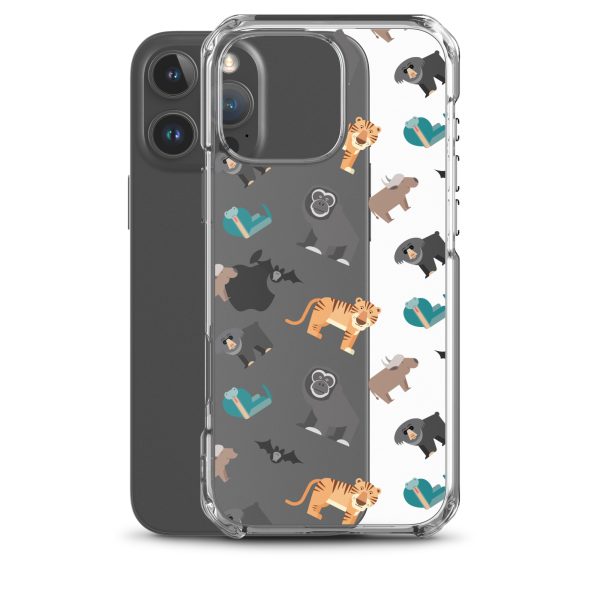 Asian Jungle Animals iPhone Clear Case