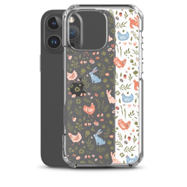 Bunnies and Hens Easter iPhone Clear Case