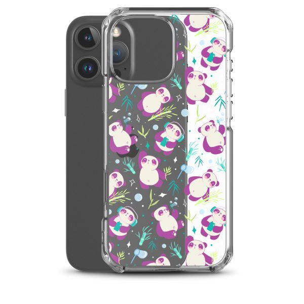 Cute Panda Bamboo iPhone Clear Case