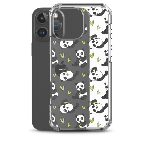 Cute Panda Bear iPhone Clear Case
