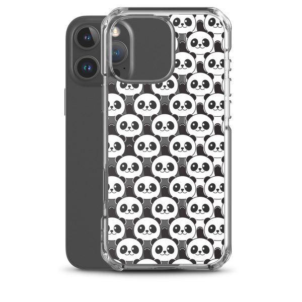 Cute Panda Bears iPhone Clear Case