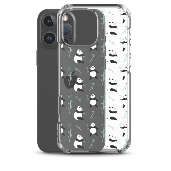 Cute Panda iPhone Clear Case