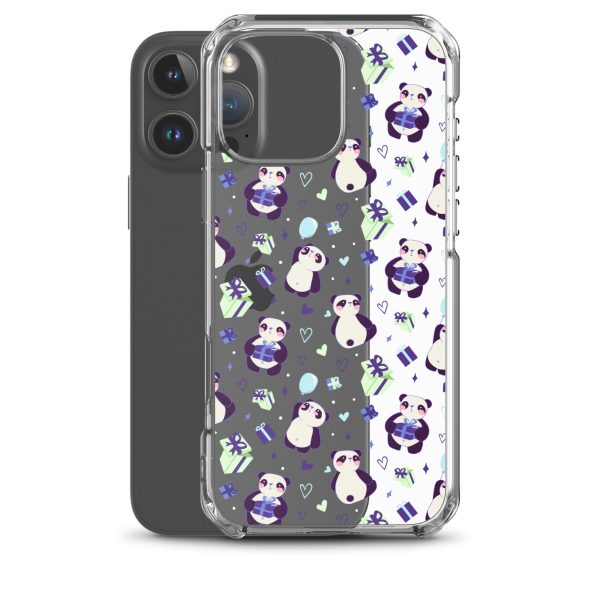 Cute Panda Presents iPhone Clear Case