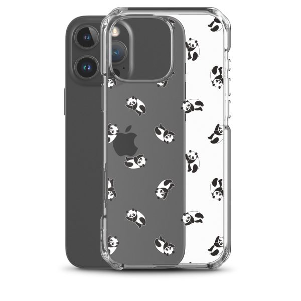 Cute Pandas iPhone Clear Case