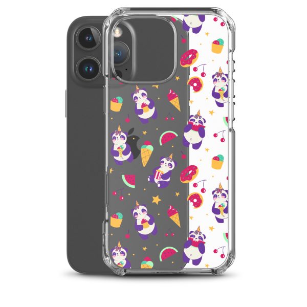 Cute Panda Sweets iPhone Clear Case