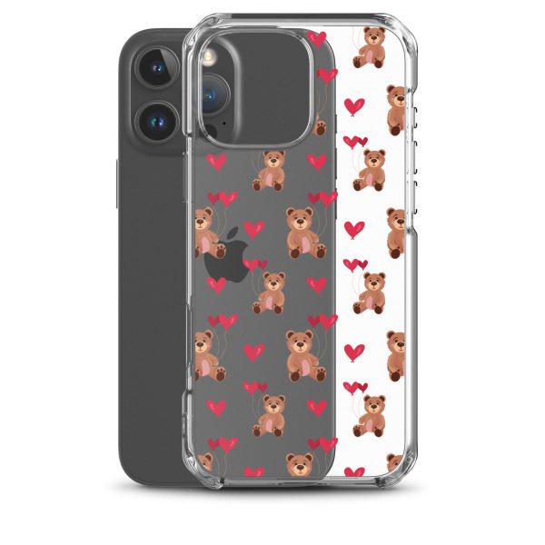 Cute Teddy Bear iPhone Clear Case