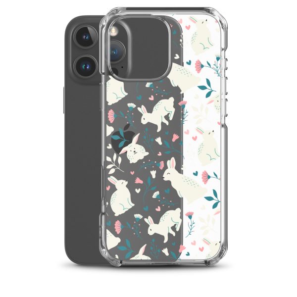 Easter Cute Rabbits iPhone Clear Case