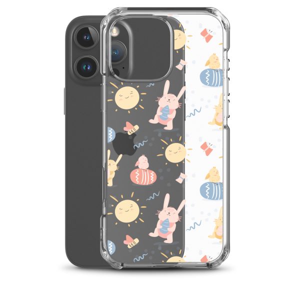 Easter Egg and Bunnies iPhone Clear Case