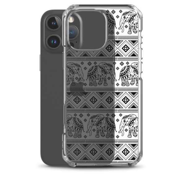 Elephant Mandala iPhone Clear Case
