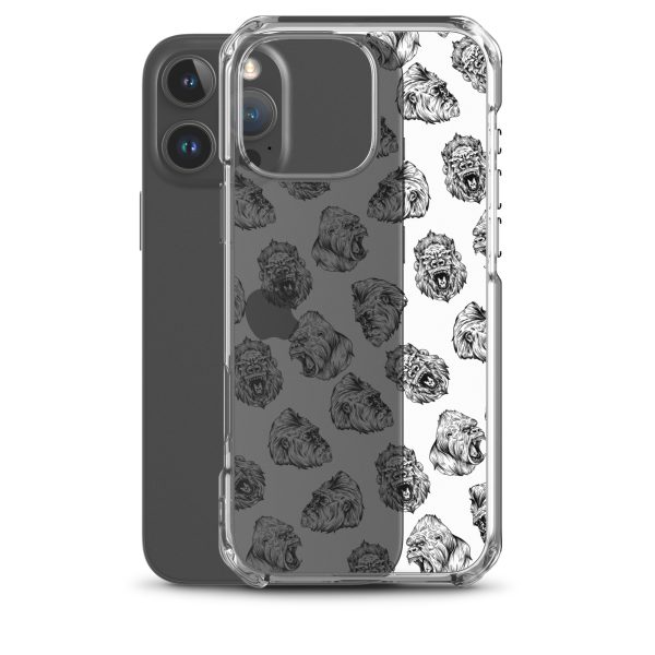 Illustrated Gorilla Seamless iPhone Clear Case