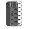 Monkey Silhouette iPhone Clear Case