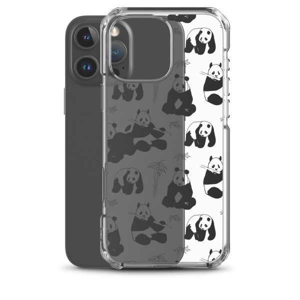 Panda Bears Bamboo iPhone Clear Case