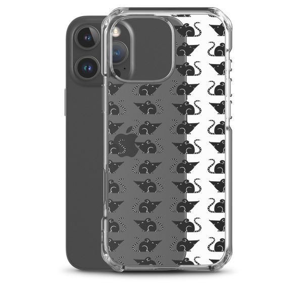 Rat Silhouette iPhone Clear Case