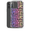 Neon Leopard iPhone Clear Case