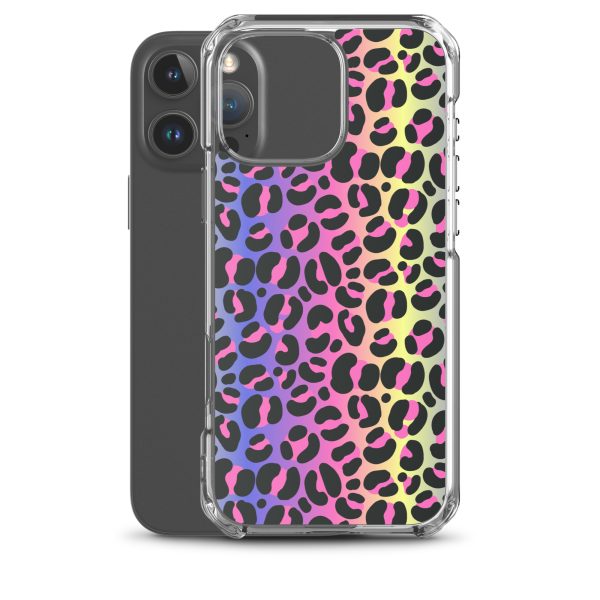 Neon Leopard iPhone Clear Case