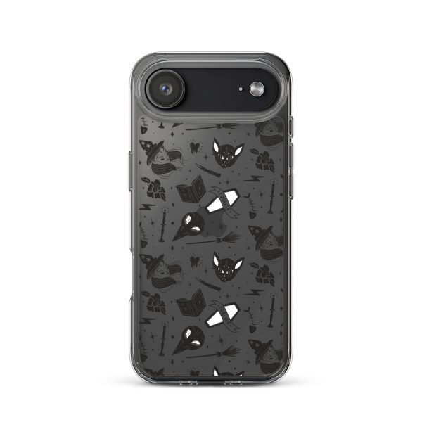 Black and White Halloween iPhone Clear Case