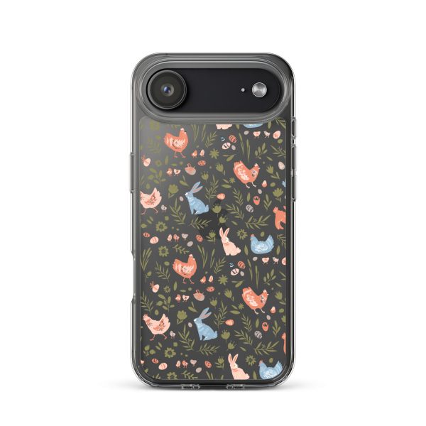 Bunnies and Hens Easter iPhone Clear Case
