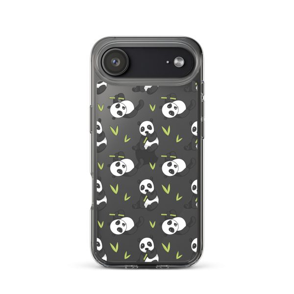 Cute Panda Bear iPhone Clear Case