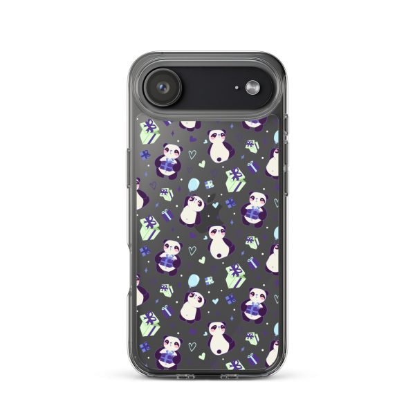 Cute Panda Presents iPhone Clear Case
