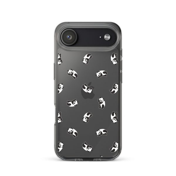 Cute Pandas iPhone Clear Case