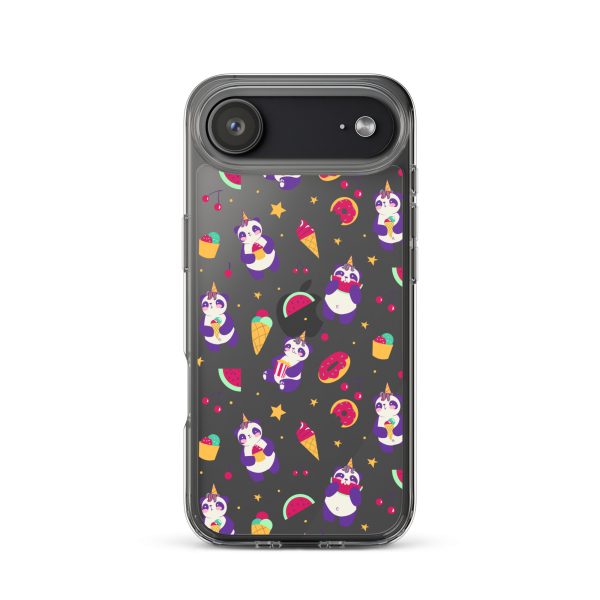 Cute Panda Sweets iPhone Clear Case