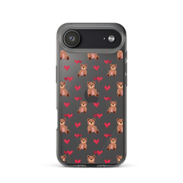 Cute Teddy Bear iPhone Clear Case