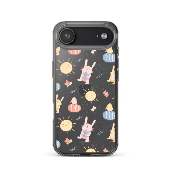 Easter Egg and Bunnies iPhone Clear Case
