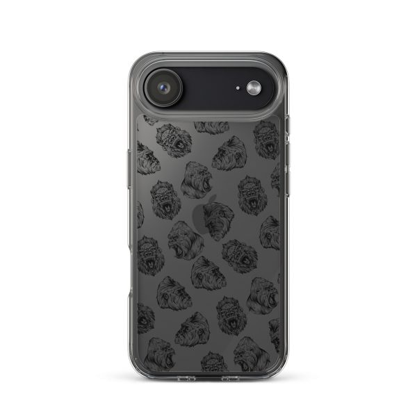 Illustrated Gorilla Seamless iPhone Clear Case