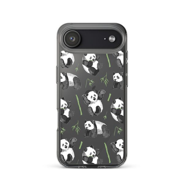 Watercolor Panda Bear iPhone Clear Case