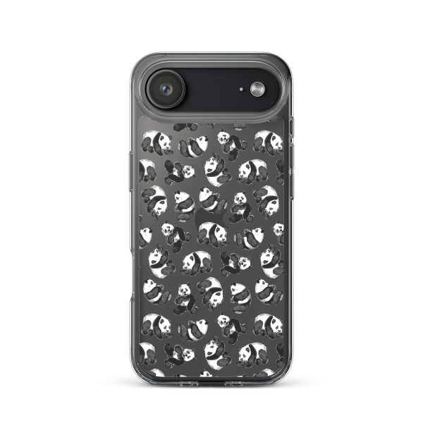 Watercolor Panda Bears iPhone Clear Case