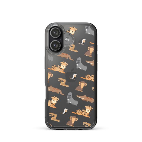 African Jungle Animals iPhone Clear Case