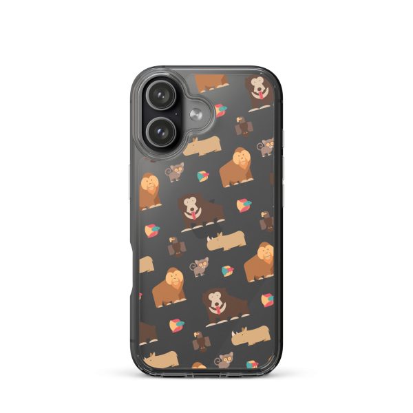 Asian Jungle Animals iPhone Clear Case