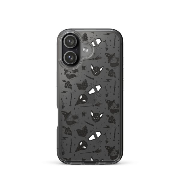 Black and White Halloween iPhone Clear Case