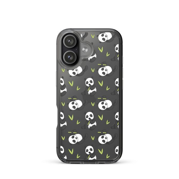 Cute Panda Bear iPhone Clear Case