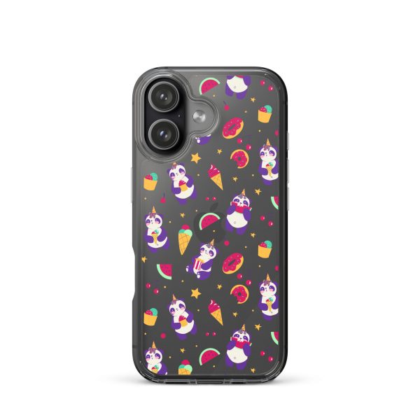 Cute Panda Sweets iPhone Clear Case