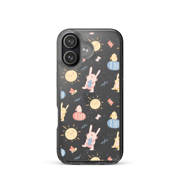 Easter Egg and Bunnies iPhone Clear Case