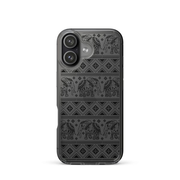 Elephant Mandala iPhone Clear Case