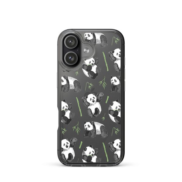 Watercolor Panda Bear iPhone Clear Case
