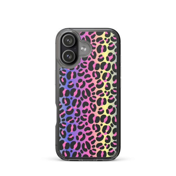 Neon Leopard iPhone Clear Case