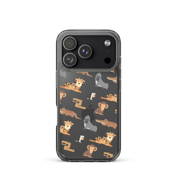 African Jungle Animals iPhone Clear Case