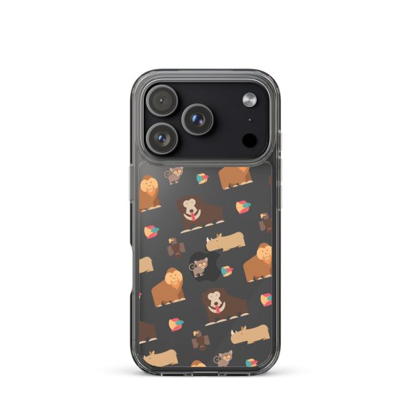 Asian Jungle Animals iPhone Clear Case