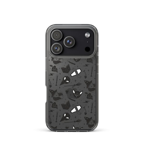 Black and White Halloween iPhone Clear Case